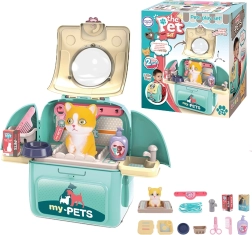 Woopie mucek 2v1 prenosni lepotni salon v nahrbtniku in transporterju