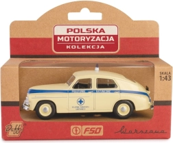 Kovinski model PRL Warszawa reševalno vozilo 1:43