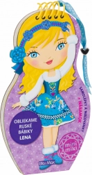 Oblečemo ruske punčke LENA – pobarvanka s modeli in nalepkami