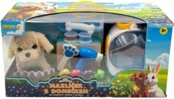 Interaktivni ljubljenček z zvoki in gibanjem s setom hišica – kužek STEPPOS