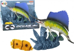 Figurica Mečarica na Koralnem Grebenu z Ribicami