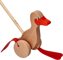 Lesena potisna raca za otroke