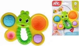 ropotuljica metulj za dojenčke z mehkimi polnili in ročajem