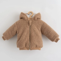 Dojenjska zimska mikica s kapuco in ušeski New Baby Teddy Winter 62 (3–6 mesecev)
