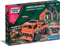 Clementoni Science & Play Mehanični laboratorij – transportni tovorni avtomobili 10v1