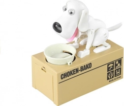 Pasja hranilnik bela