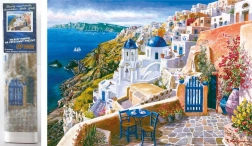 Diamantno slikanje Santorini 30 × 40 cm