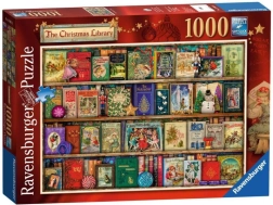 Ravensburger puzzle Božična knjižnica 1000 koščkov