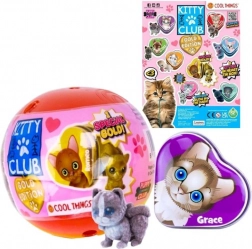 kapsula kitty club gold edition – zbirateljska mini figurica presenečenja