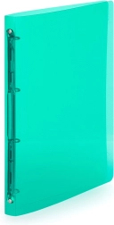 Zeleni A4 fascikel s 4-krožno mehaniko