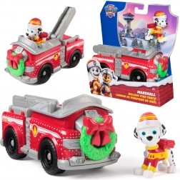 Paw Patrol božični gasilski avto s figurico Marshalla