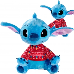 Plišasta igrača DISNEY Lilo in STITCH v rdečem božičnem puloverju 25 cm
