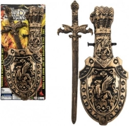 Otroški plastični meč s ščitom 48 cm