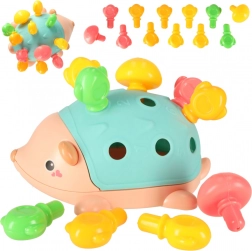 Senzorični ježek Montessori z odstranljivimi zatiči – moder