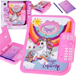 Interaktivni kodirani skrivni dnevnik 2v1 čarobni samorog