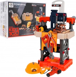 Otroška delavnica 3v1 s kovčkom in akumulatorskim vrtalnikom, 78 delov