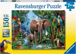 Ravensburger sestavljanka Sloni v oazi 150 kosov