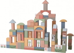 Lesene pastelne kocke Safari 120 kosov