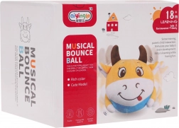 Interaktivna poskakujoča kravica z lučkami in zvoki