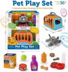 Prenosni transporter s plišastim muckom igrača