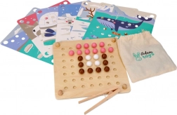 Lesena motorična igra s kroglicami – živali Arktike (ADAM TOYS)