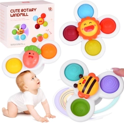 Senzoe Fidget Spinner with Suction Cup 3 pcs