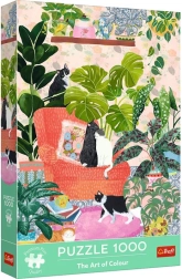 TREFL Premium Plus puzzle 1000 kosov – The Art of Colour: Sladki dom