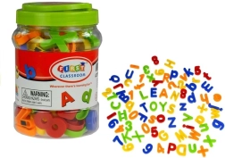 Magnetna črkovna in številčna igra v dozi 78 kosov