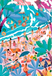 Clementoni sestavljanka Nedelja na plaži 1000 koščkov