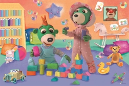 Puzzle Lahko noč, Treflíci Vesel svet otrok MAXI