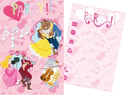 Komplet zabavnih vabil in kuvert DISNEY PRINCESKE 15 × 10 cm (5+5)
