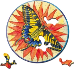 Okrogla sestavljanka CURIOSI Picoli Metulj 33 kosov