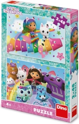 sestavljanka Gábinin čarobni domek: na mavrici 2×48 koščkov