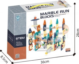 Kroglična steza – gradbeni komplet 110 kosov