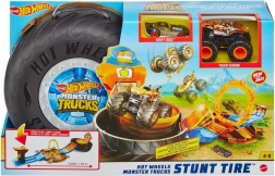 Hot Wheels Monster Trucks kaskaderska arena v pnevmatiki – prenosni set