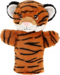 Keeleco Tiger – eko plišasta ročna lutka 27 cm