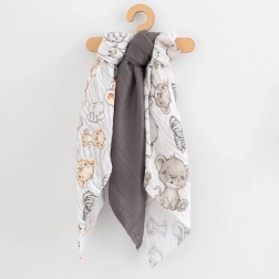 Bombažne plenice z motivom New Baby 70 × 80 cm, 3 kosi