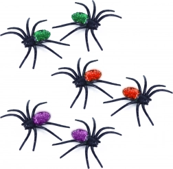Okrasni pajki z bleščicami 3 barve