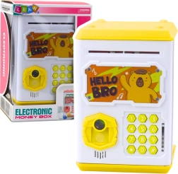 Elektronski sef za otroke rumen s kapibaro