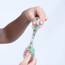 Fidget Blox Sound sprostitvena kocka – zelena in rdeča