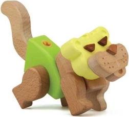 Igriva gradbena sestavljanka Tiger - Moje zoo