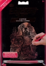 Bakrena praskajoča risba pes in mačka