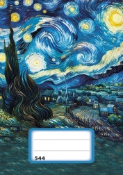 Črtast zvezek A5 Zvezdna noč - 40 listov