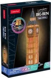 3D sestavljanka z LED nočno edicijo: Big Ben