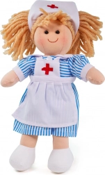 Plišasta punčka medicinska sestra Nancy 28 cm Bigjigs Toys