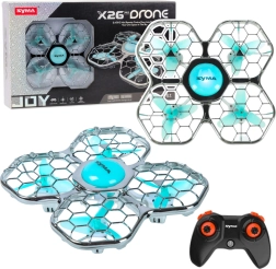 Dron SYMA X26 Pro z zaščito propelerjev, akrobatskimi triki in LED osvetlitvijo