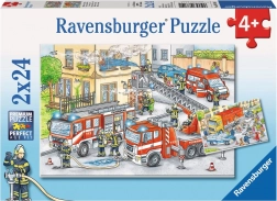 RAVENSBURGER Puzzle Junaki v akciji 2x24 kosov