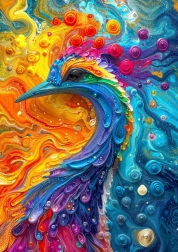 Enjoy puzzle Marmorirano perje 1000 koščkov