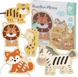 Classic World lesena prepletanka Afrika – 10 delov