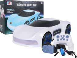 RC avto s dimnim učinkom in upravljanjem z daljincem in uro – belo